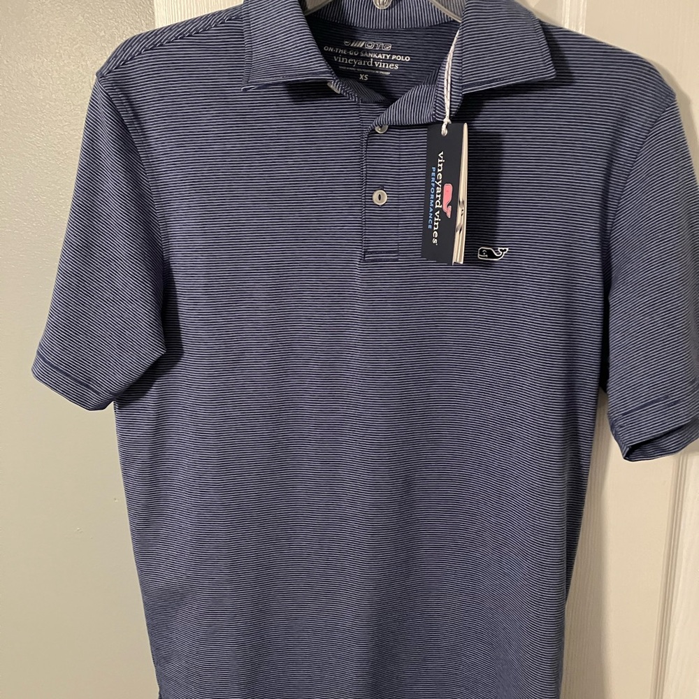 Vineyard Vines Men's Blue Polo Shirt